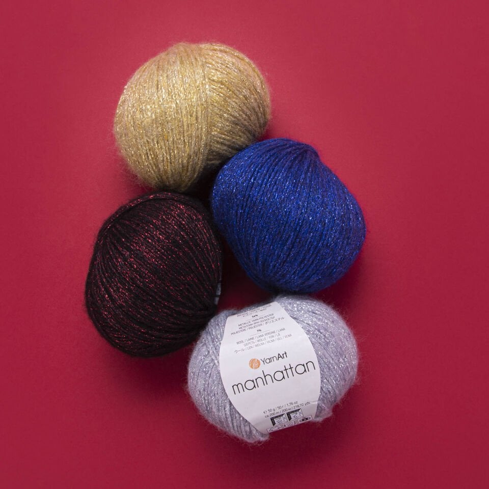YARNART MANHATTAN - SİMLİ EL ÖRGÜ İPİ