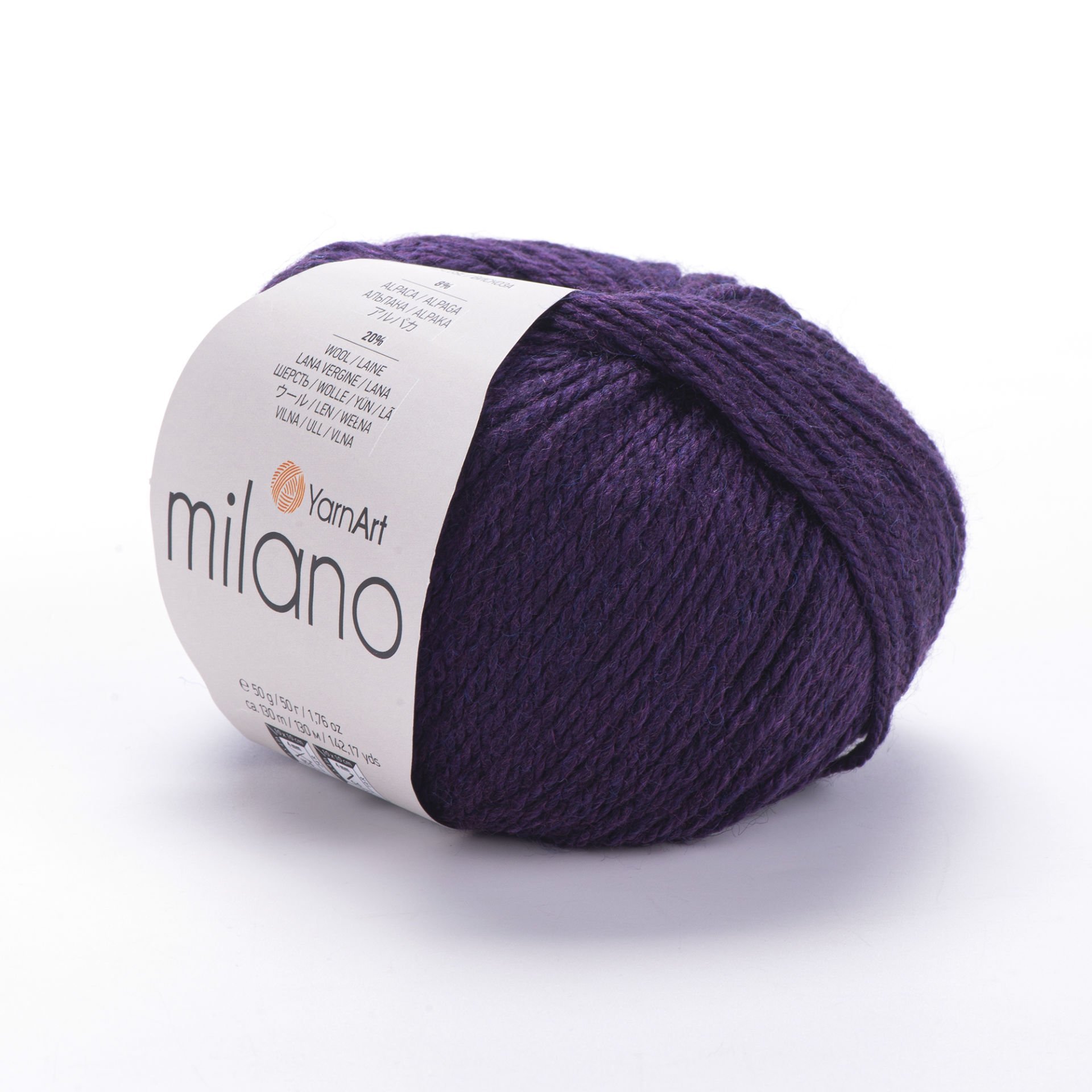 YARNART MILANO - EL ÖRGÜ İPİ PATLICAN MORU - 872