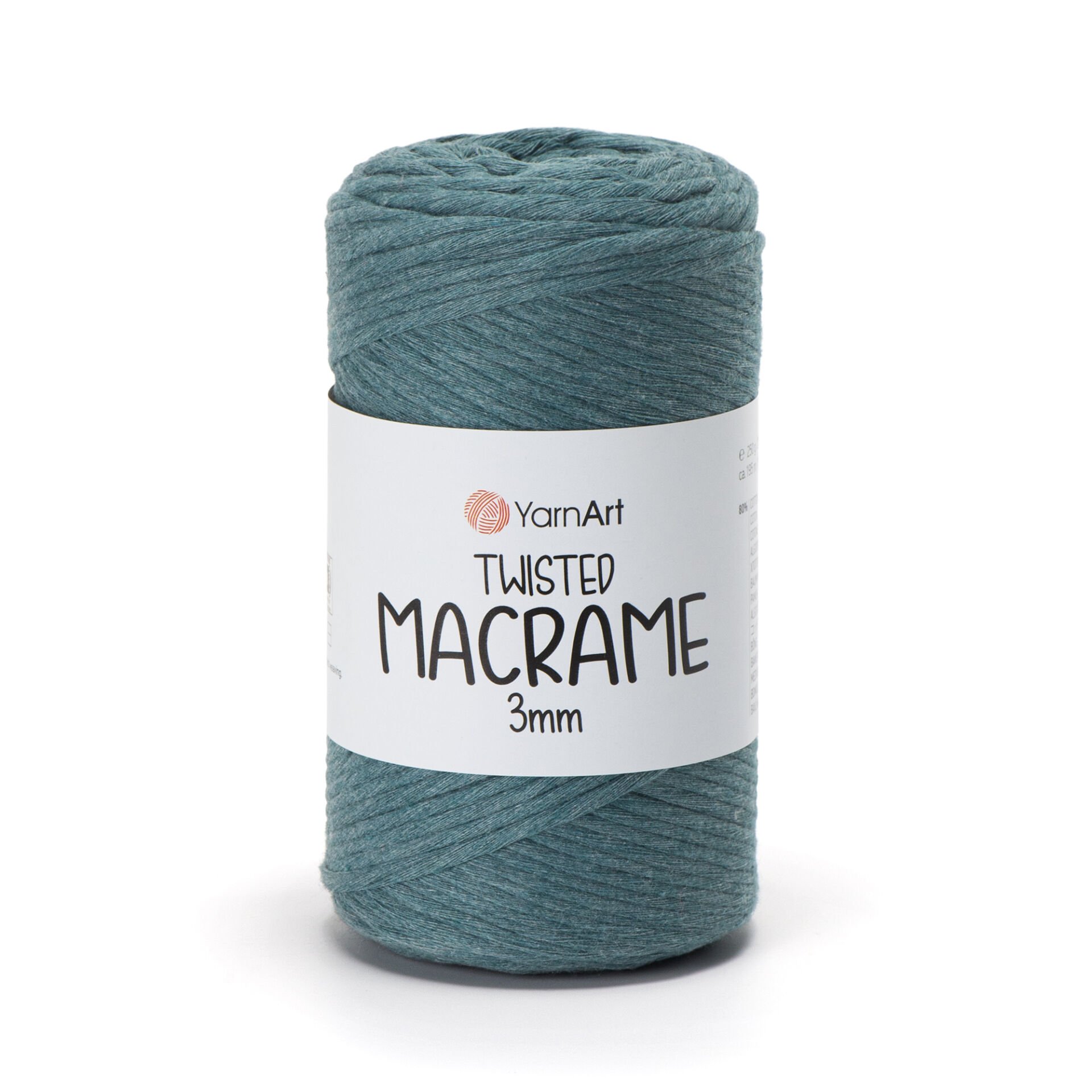 YARNART TWISTED MACRAME 3 MM - MAKROME EL ÖRGÜ İPİ MAVİ - 795