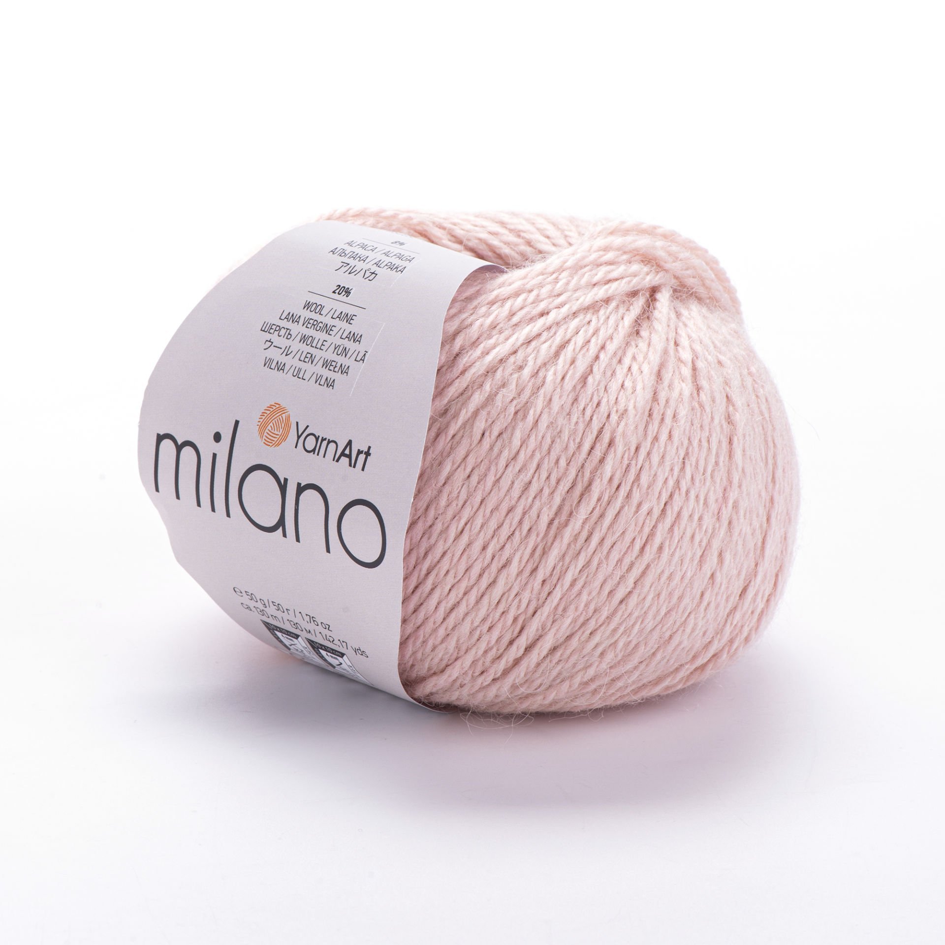 YARNART MILANO - EL ÖRGÜ İPİ TOZ PEMBE - 853