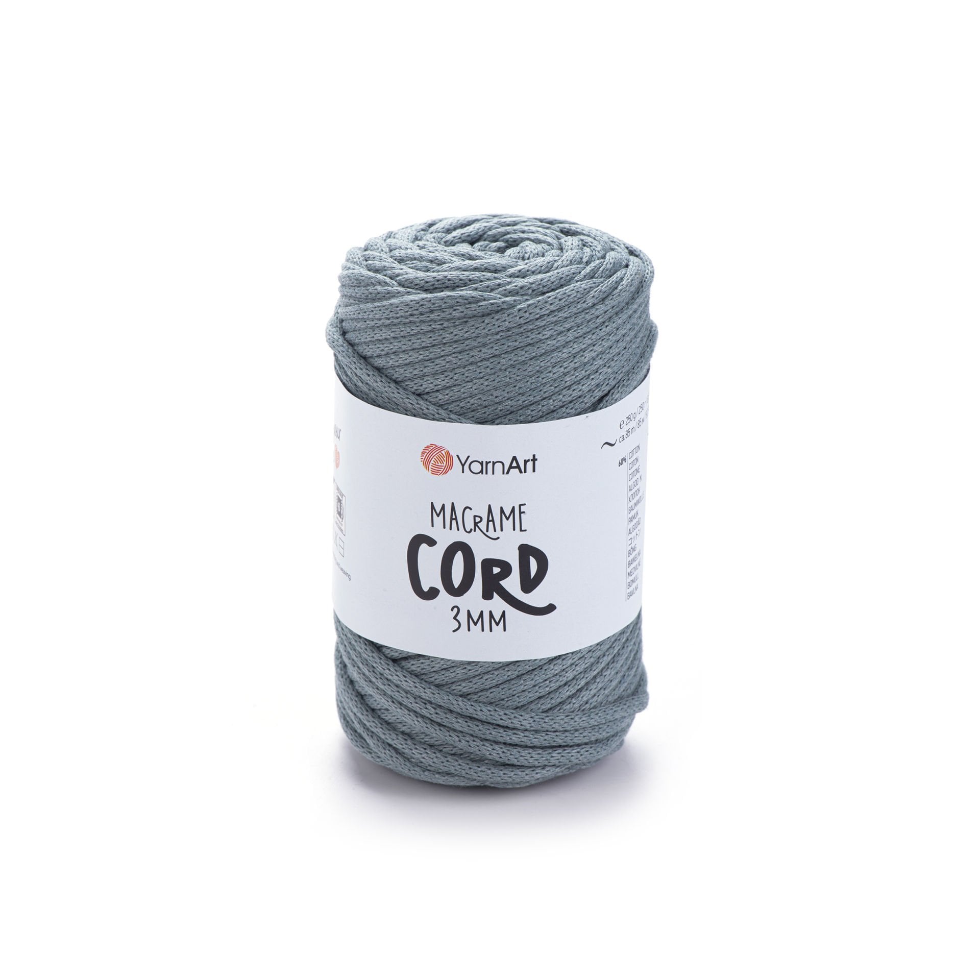YARNART MACRAME CORD 3 MM - MAKROME EL ÖRGÜ İPİ MAVİ - 795