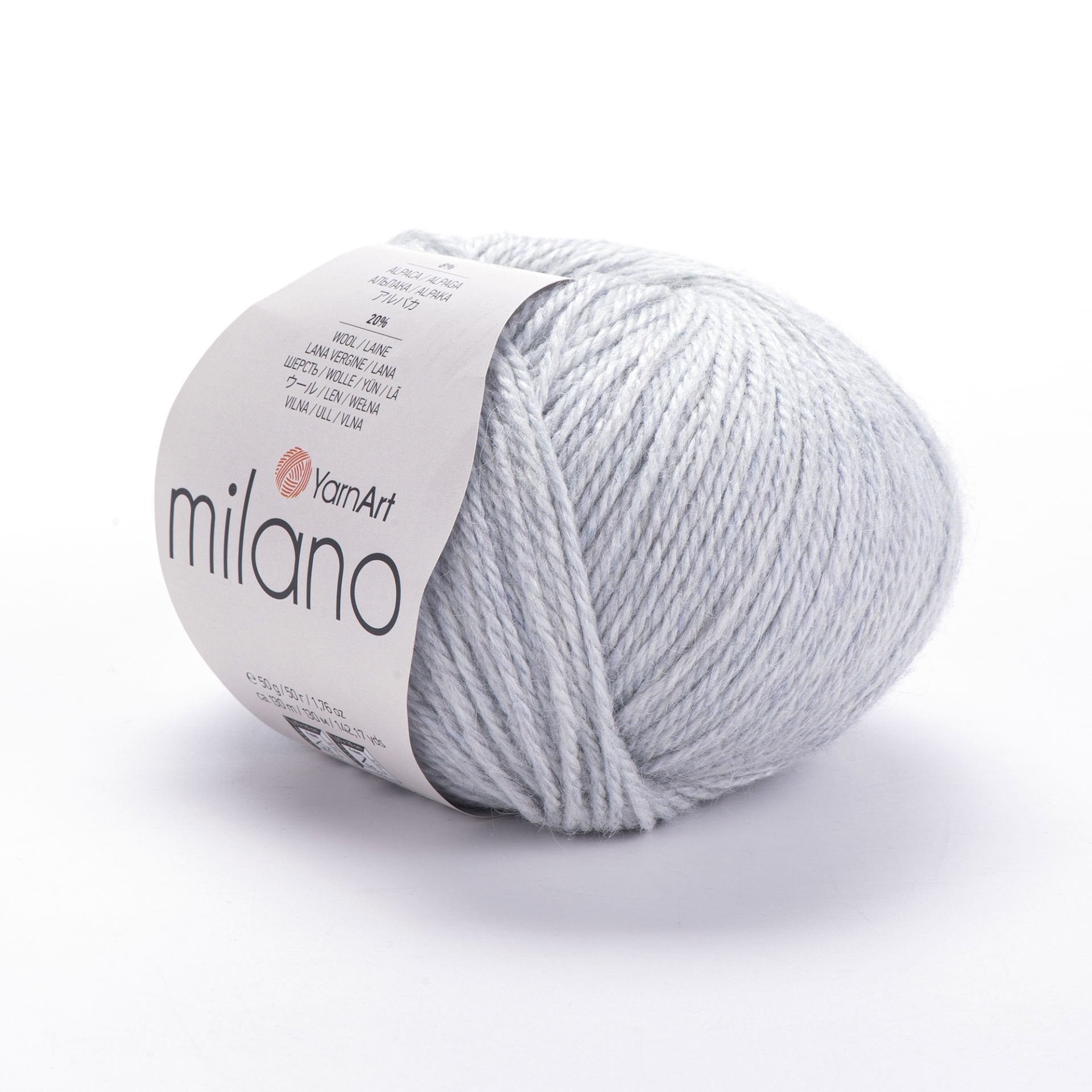 YARNART MILANO - EL ÖRGÜ İPİ BUZ MAVİSİ - 866