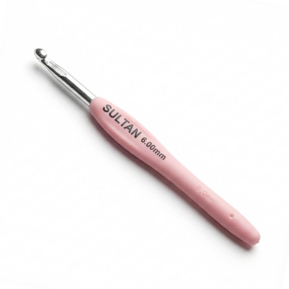 RENKLİ SİLİKON SAPLI TIĞ PEMBE - 6 MM