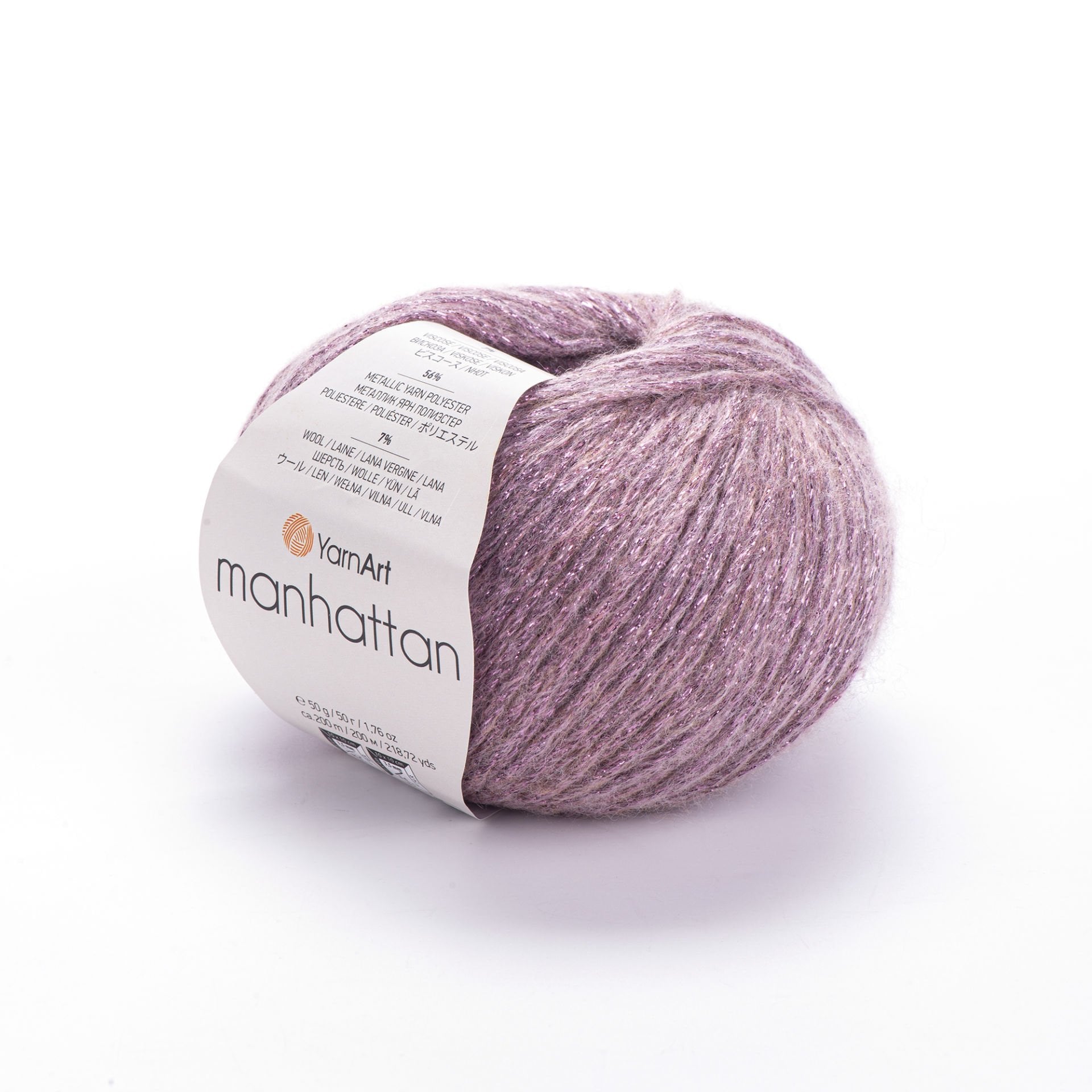 YARNART MANHATTAN - SİMLİ EL ÖRGÜ İPİ PUDRA - 909
