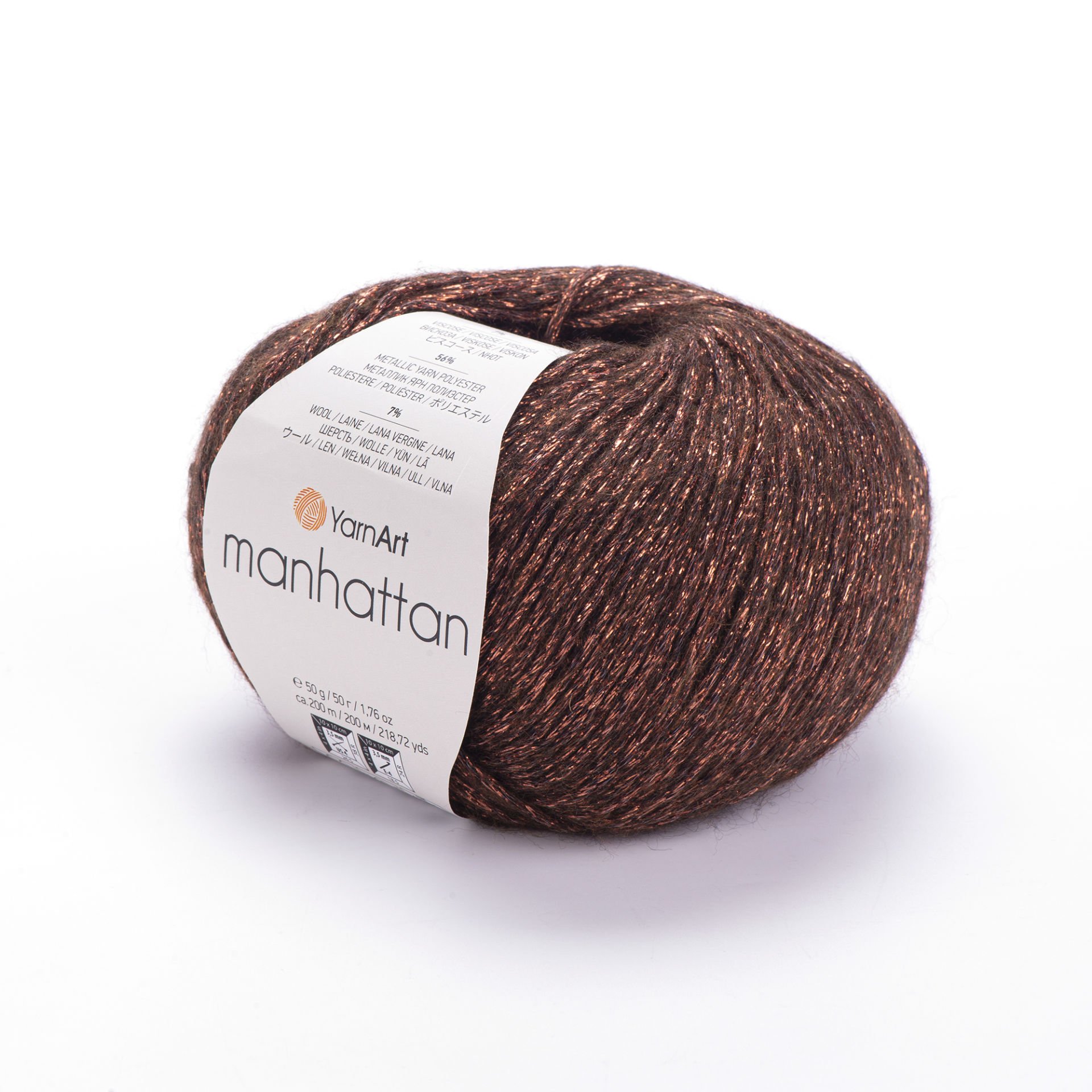 YARNART MANHATTAN - SİMLİ EL ÖRGÜ İPİ KİREMİT - 912