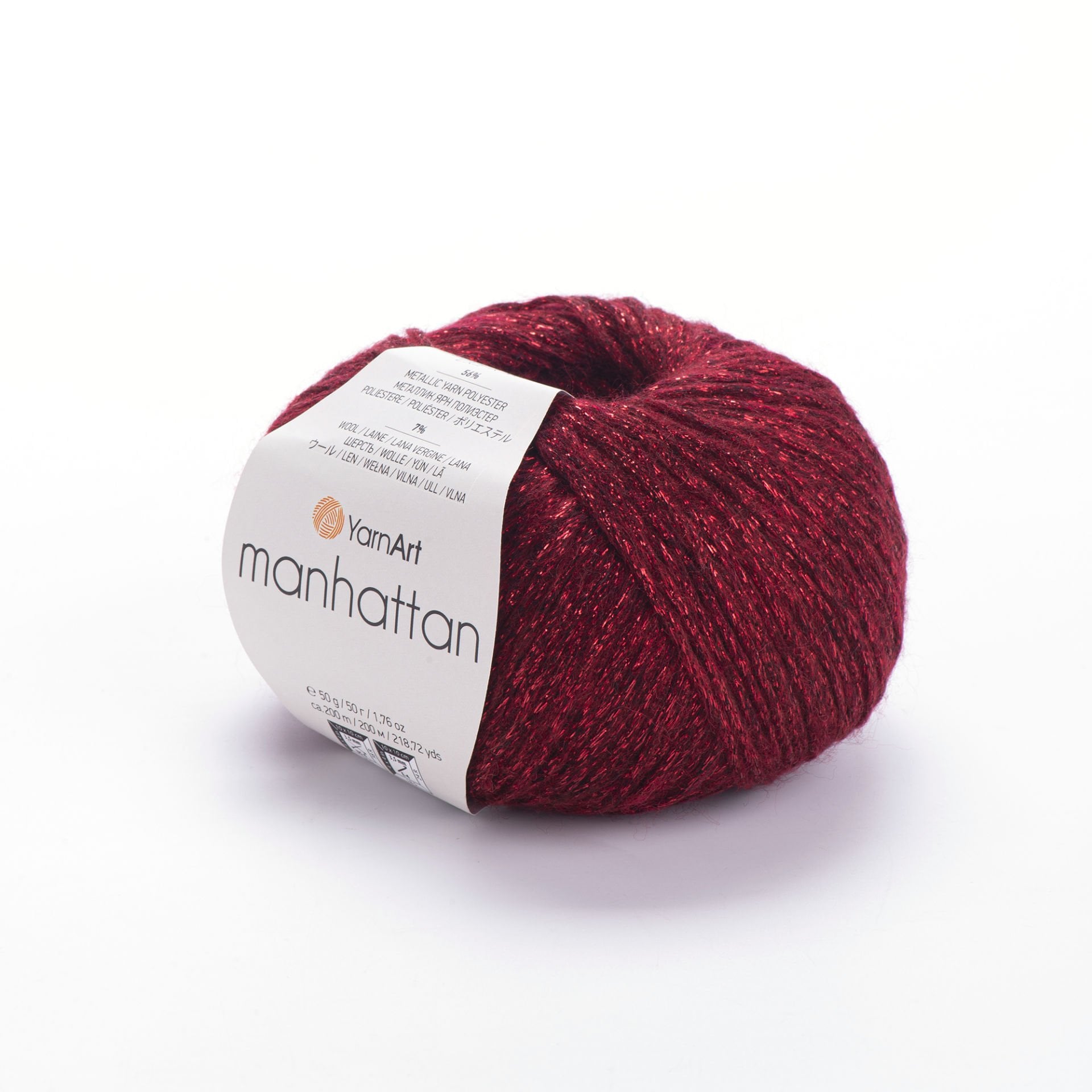 YARNART MANHATTAN - SİMLİ EL ÖRGÜ İPİ KIRMIZI - 913