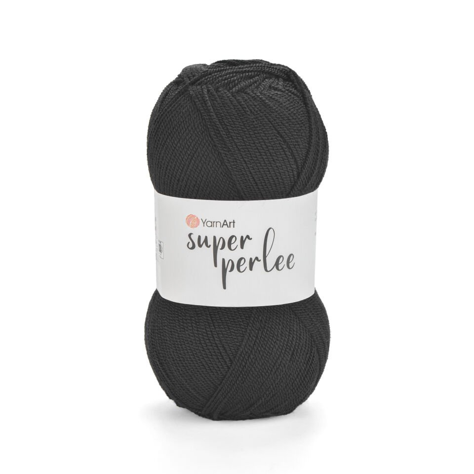 YARNART SUPER PERLEE - EL ÖRGÜ İPİ SİYAH - 30