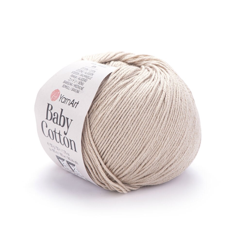 YARNART BABY COTTON - BEBEK EL ÖRGÜ İPİ KOYU KREM - 403