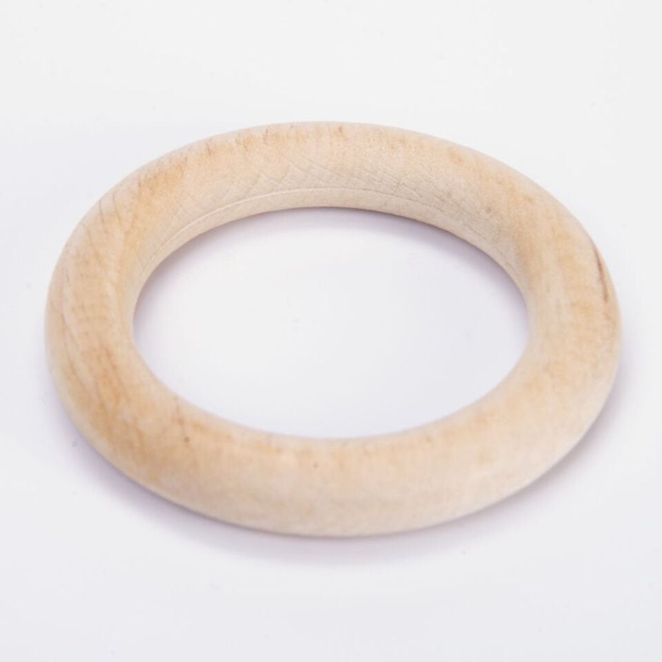 HAM AHŞAP HALKA - 10 CM