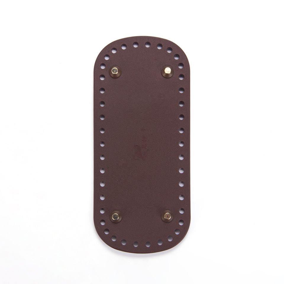 SİLİKON ÇANTA TABANI 18X8 CM KAHVE