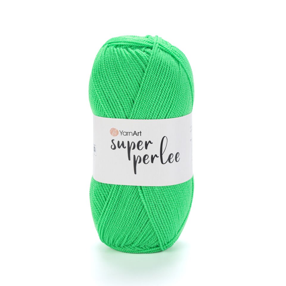 YARNART SUPER PERLEE - EL ÖRGÜ İPİ YEŞİL - 8233