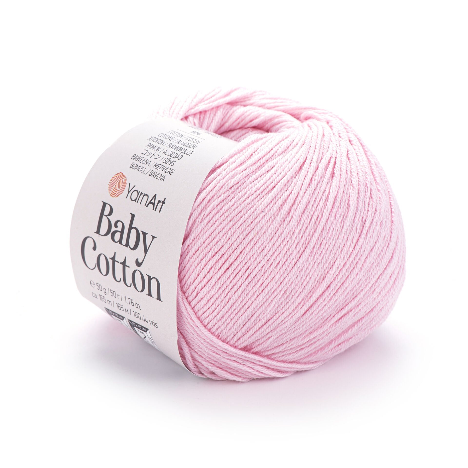 YARNART BABY COTTON - BEBEK EL ÖRGÜ İPİ AÇIK PEMBE - 410
