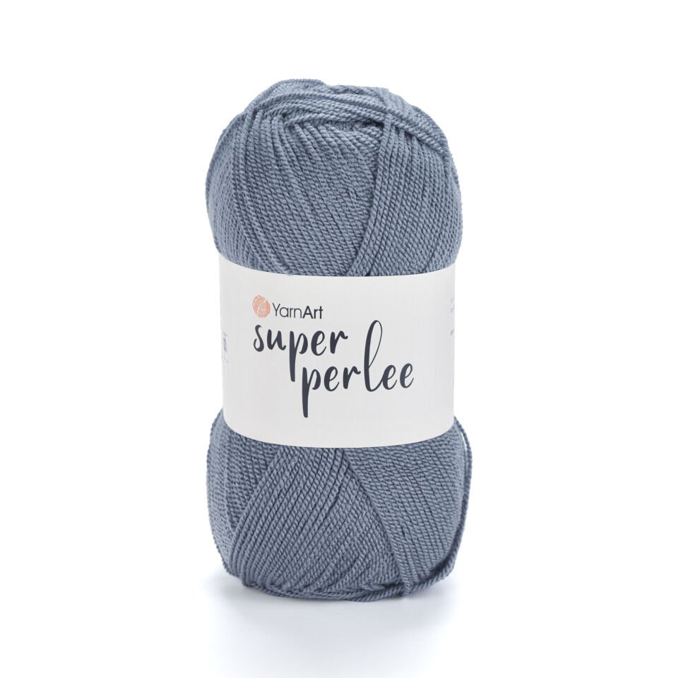 YARNART SUPER PERLEE - EL ÖRGÜ İPİ KOT MAVİSİ - 842