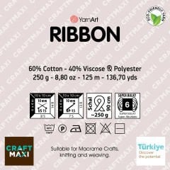 YARNART RIBBON - AKSESUAR EL ÖRGÜ İPİ AÇIK PEMBE - 762