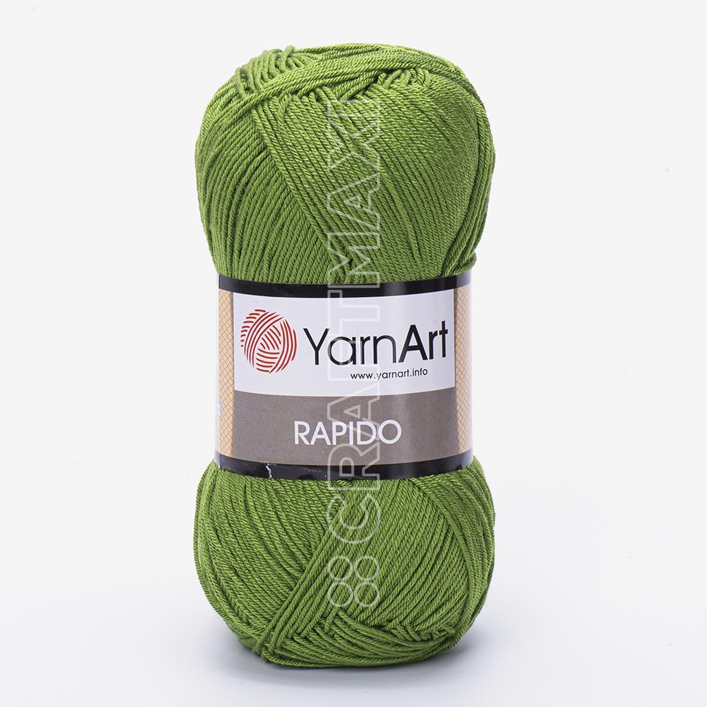 YARNART RAPIDO - EL ÖRGÜ İPİ ZEYTİN YEŞİLİ - 674