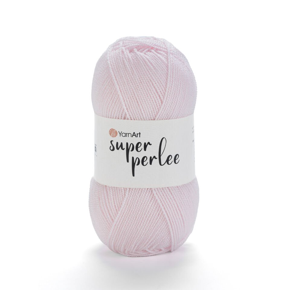 YARNART SUPER PERLEE - EL ÖRGÜ İPİ TOZ PEMBE - 853