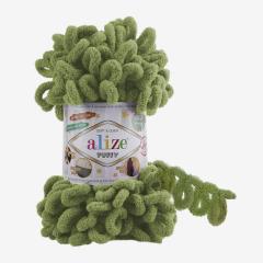 ALİZE PUFFY - AKSESUAR EL ÖRGÜ İPİ YEŞİL - 485