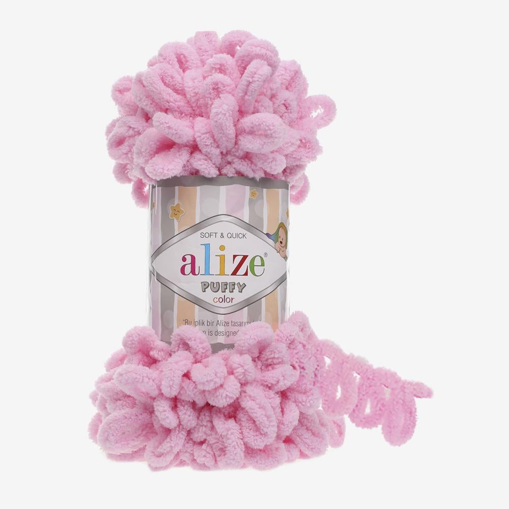 ALİZE PUFFY - AKSESUAR EL ÖRGÜ İPİ PEMBE - 185