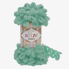 ALİZE PUFFY - AKSESUAR EL ÖRGÜ İPİ SU YEŞİLİ - 490