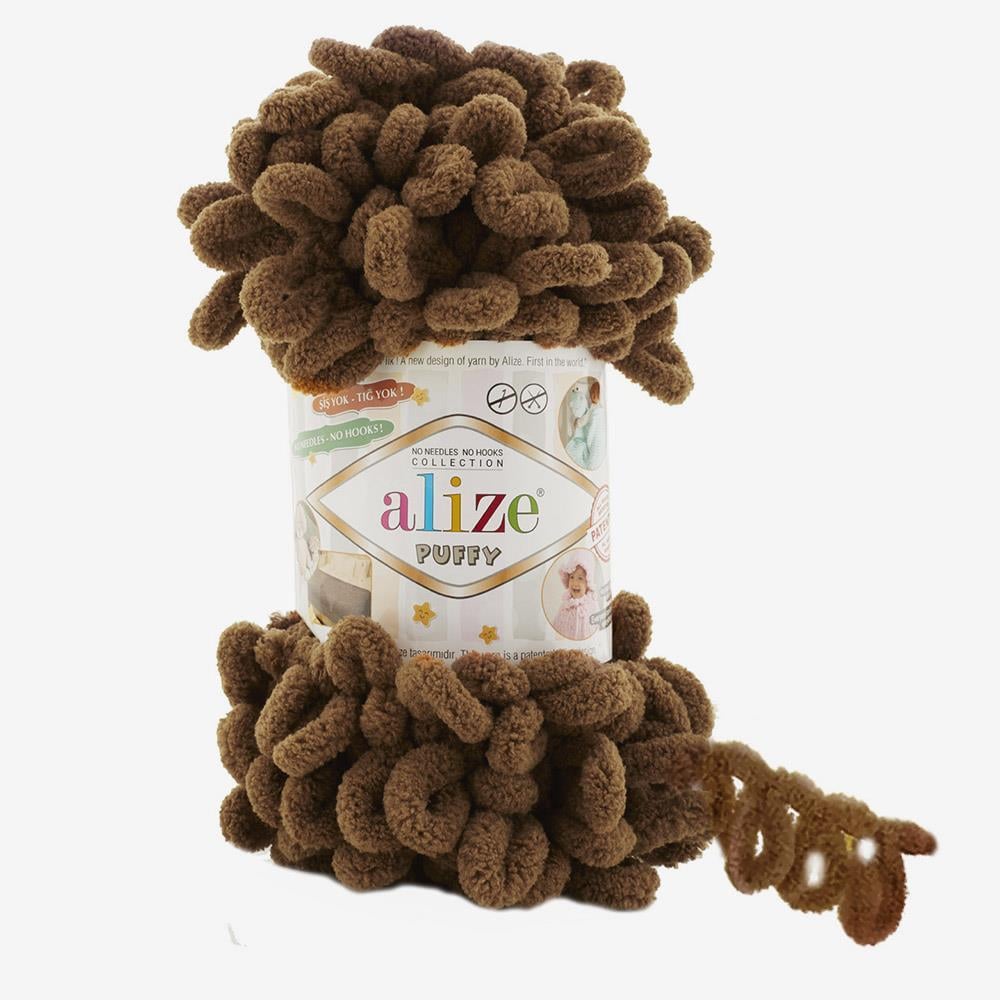 ALİZE PUFFY - AKSESUAR EL ÖRGÜ İPİ KAHVERENGİ - 321