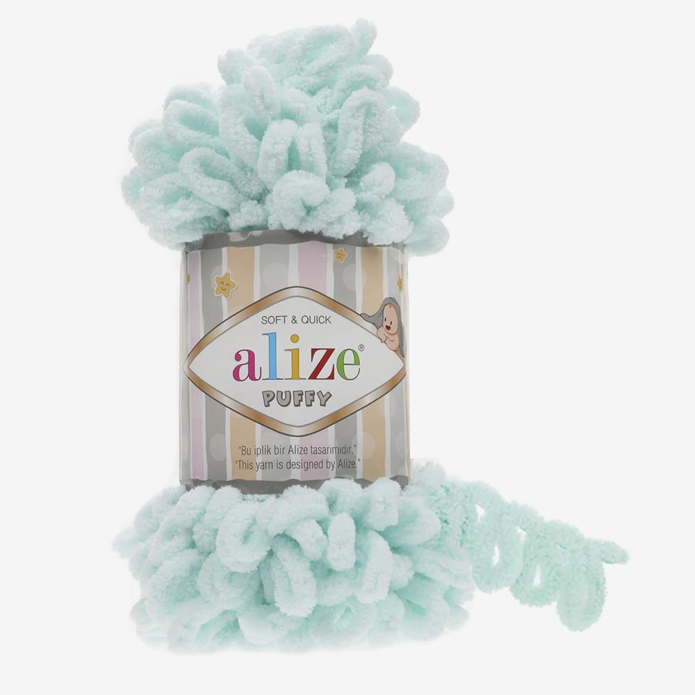 ALİZE PUFFY - AKSESUAR EL ÖRGÜ İPİ AÇIK SU YEŞİLİ - 15