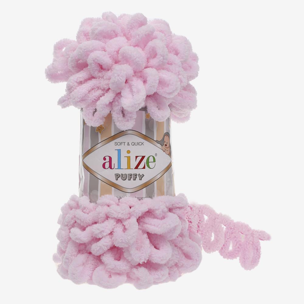 ALİZE PUFFY - AKSESUAR EL ÖRGÜ İPİ TOZ PEMBE - 31