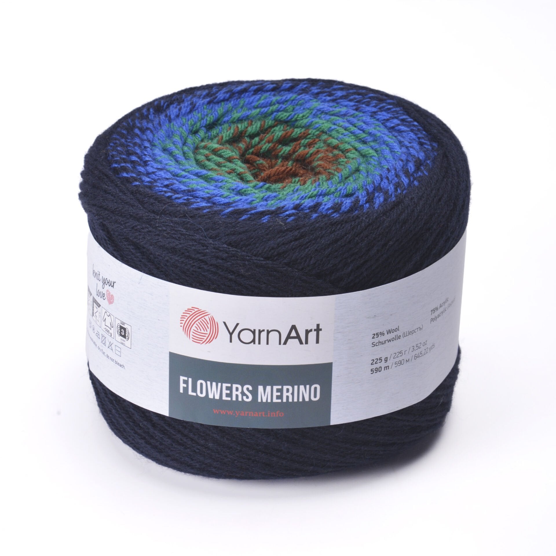 YARNART FLOWERS MERINO - EBRULİ EL ÖRGÜ İPİ EBRULİ - 554