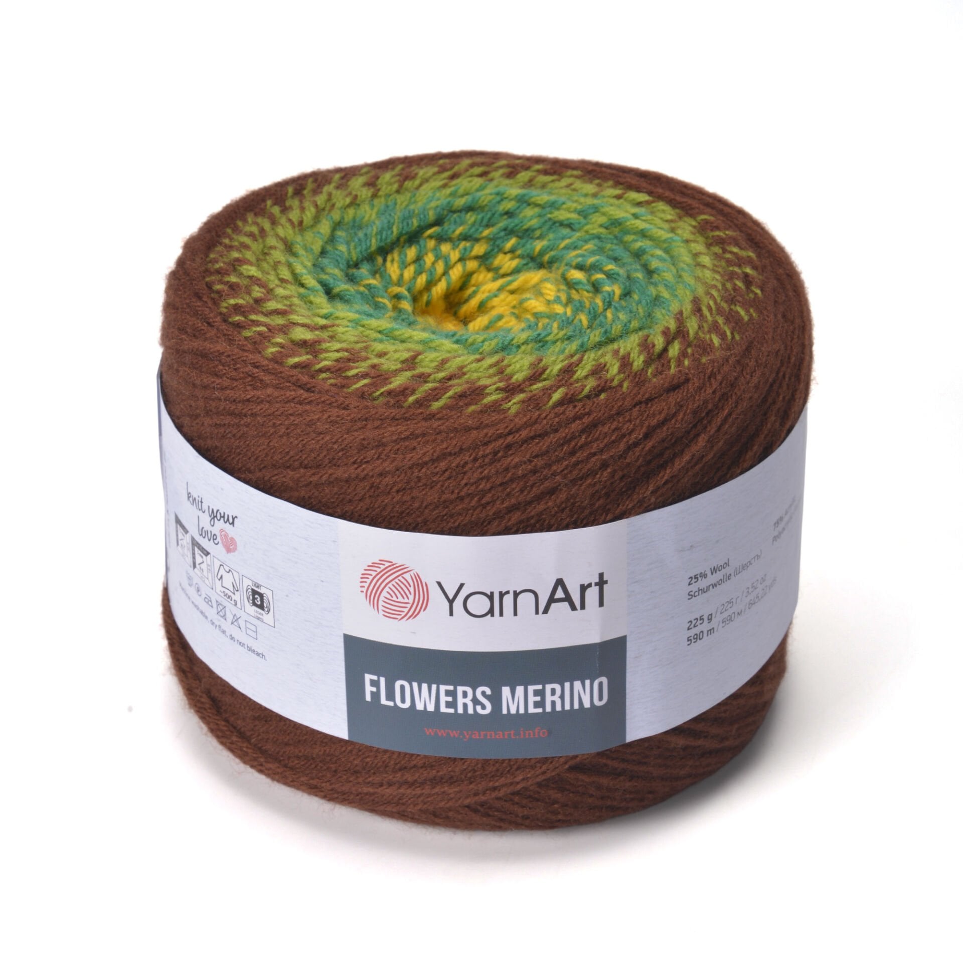 YARNART FLOWERS MERINO - EBRULİ EL ÖRGÜ İPİ EBRULİ - 556