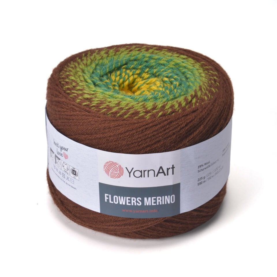 YARNART FLOWERS MERINO - EBRULİ EL ÖRGÜ İPİ EBRULİ - 556