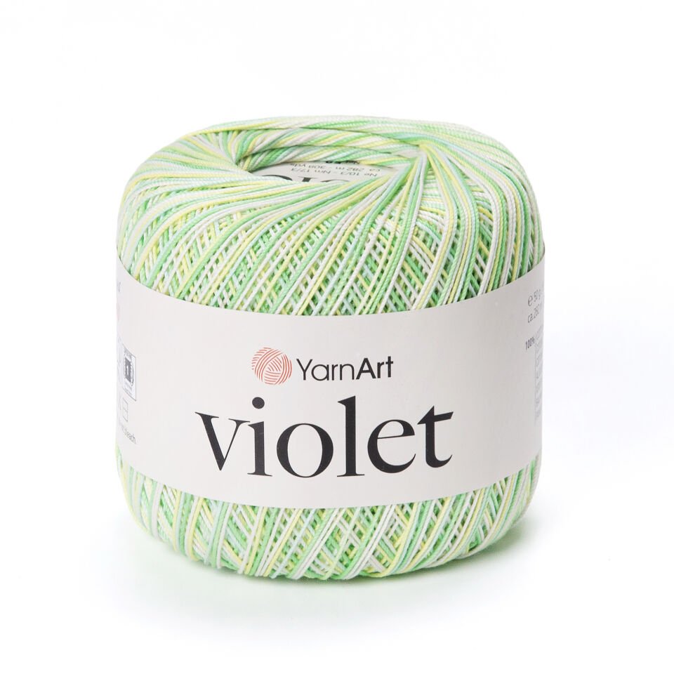 YARNART VIOLET MELANGE - EBRULİ, MERSERİZE DANTEL İPİ EBRULİ - 501