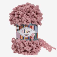 ALİZE PUFFY FINE - AKSESUAR EL ÖRGÜ İPİ GÜL KURUSU - 295
