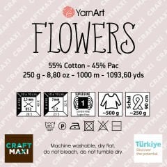 YARNART FLOWERS - EBRULİ EL ÖRGÜ İPİ EBRULİ - 313