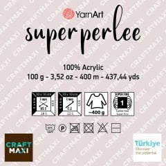 YARNART SUPER PERLEE - EL ÖRGÜ İPİ TAŞ RENGİ - 857