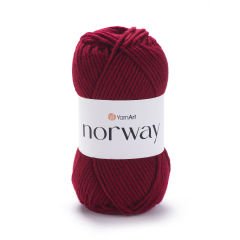 YARNART NORWAY - EL ÖRGÜ İPİ BORDO - 43
