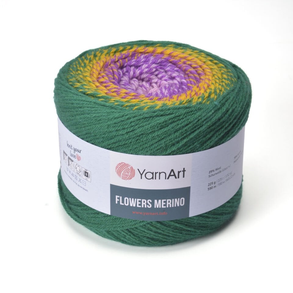 YARNART FLOWERS MERINO - EBRULİ EL ÖRGÜ İPİ EBRULİ - 564