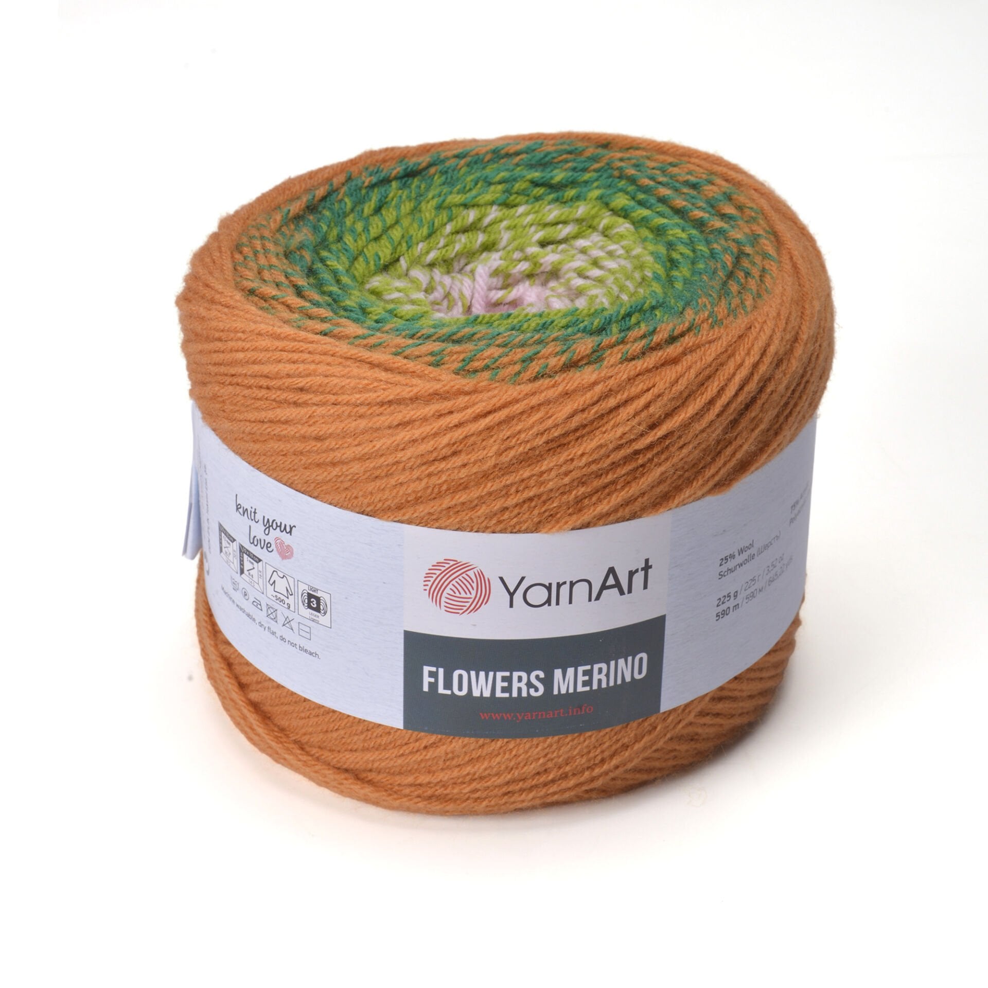 YARNART FLOWERS MERINO - EBRULİ EL ÖRGÜ İPİ EBRULİ - 565