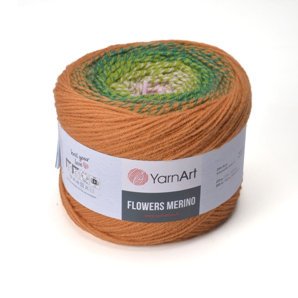 YARNART FLOWERS MERINO - EBRULİ EL ÖRGÜ İPİ EBRULİ - 565