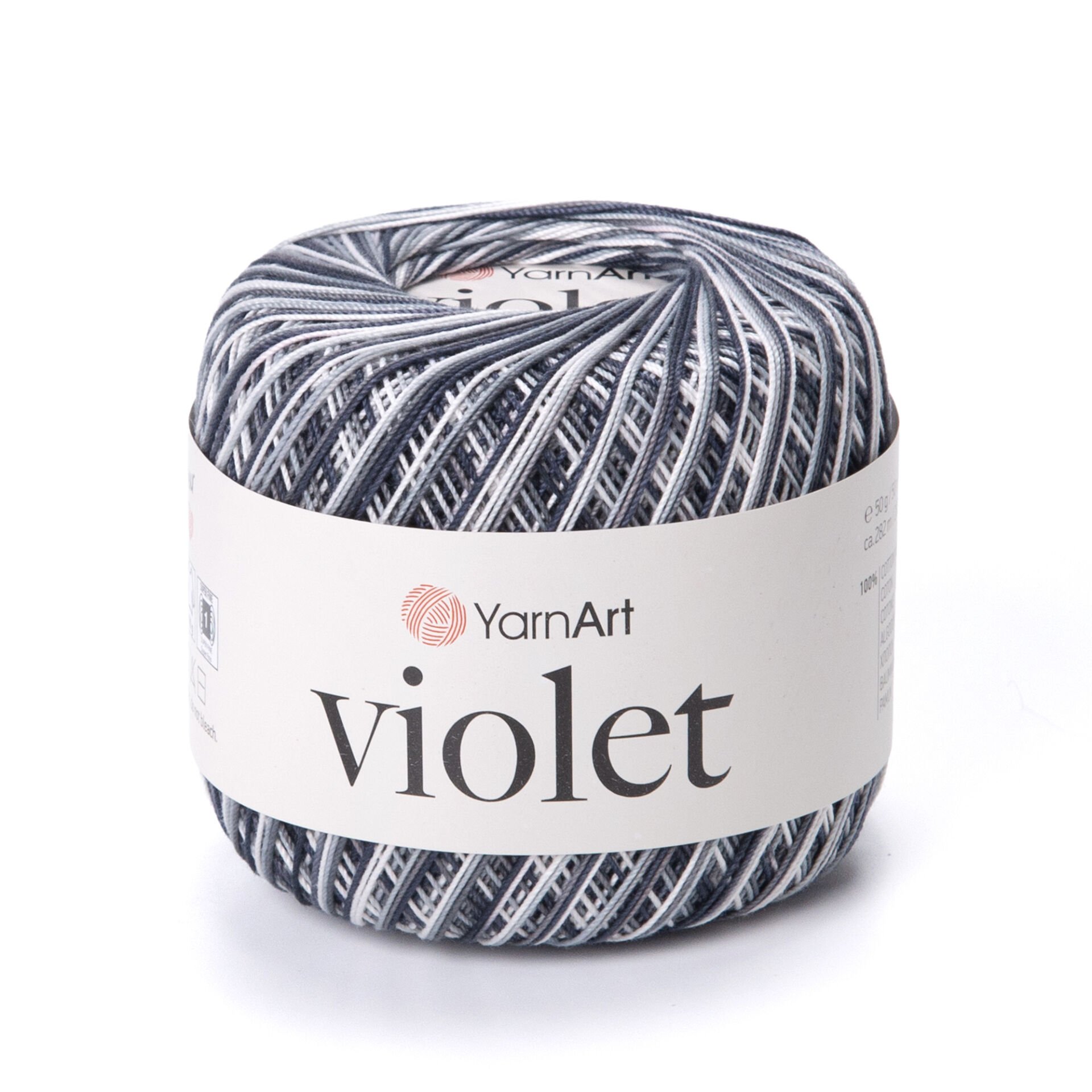 YARNART VIOLET MELANGE - EBRULİ, MERSERİZE DANTEL İPİ EBRULİ - 509
