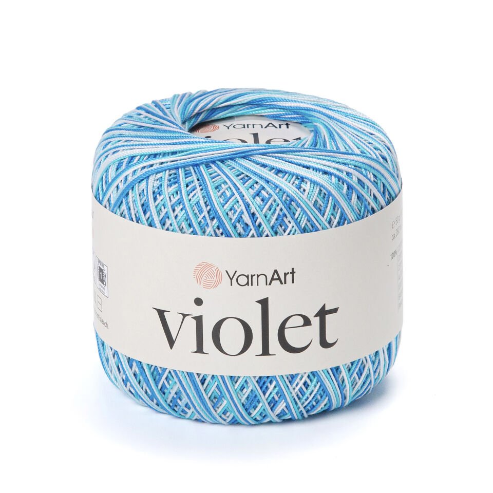 YARNART VIOLET MELANGE - EBRULİ, MERSERİZE DANTEL İPİ EBRULİ - 510