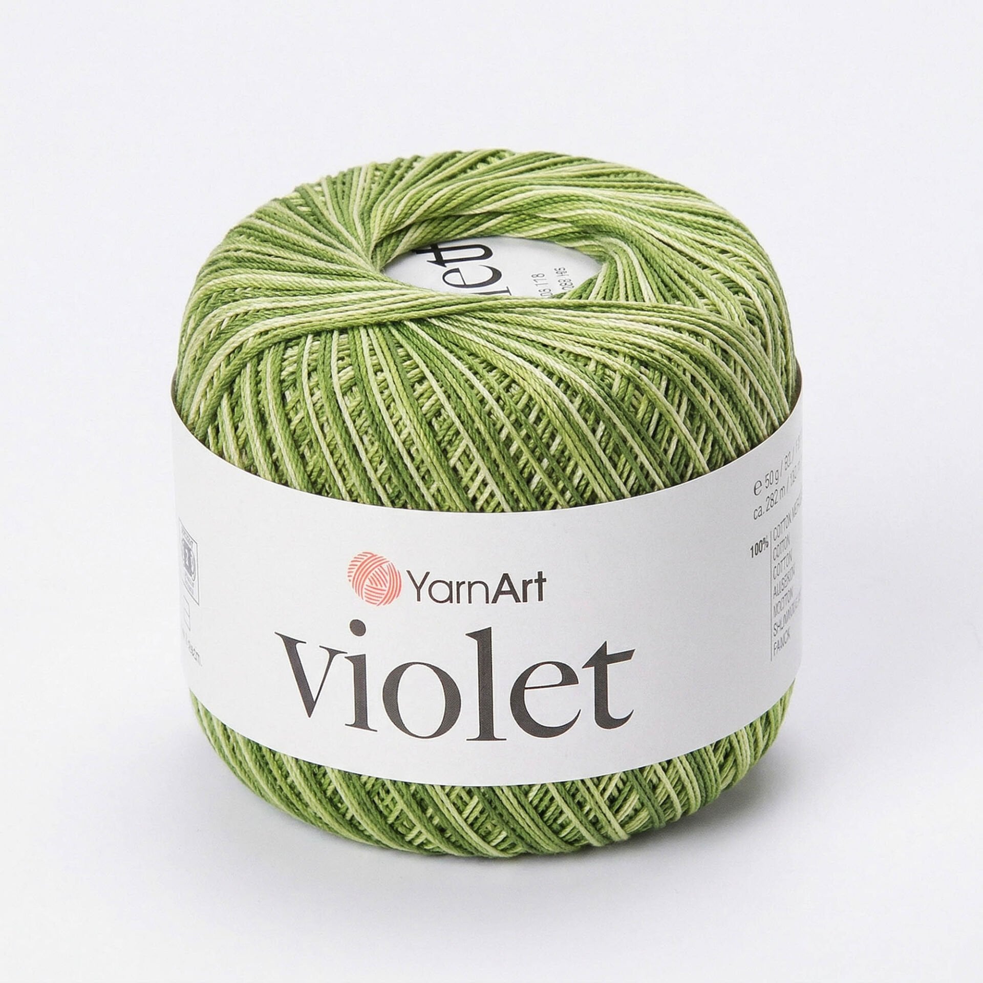 YARNART VIOLET MELANGE - EBRULİ, MERSERİZE DANTEL İPİ EBRULİ - 0188