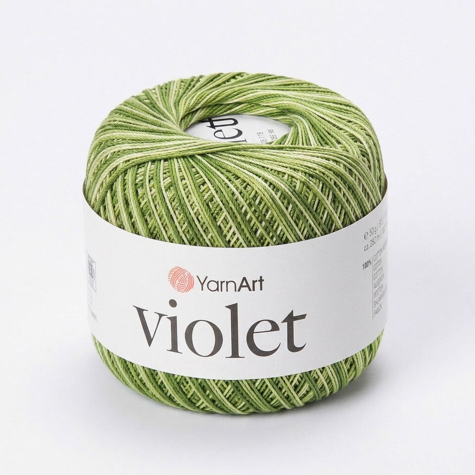 YARNART VIOLET MELANGE - EBRULİ, MERSERİZE DANTEL İPİ EBRULİ - 0188