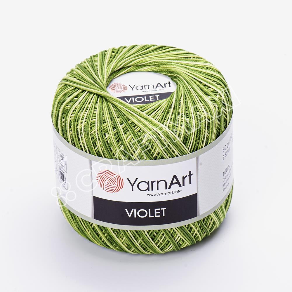 YARNART VIOLET MELANGE - EBRULİ, MERSERİZE DANTEL İPİ EBRULİ - 0188