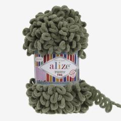ALİZE PUFFY FINE - AKSESUAR EL ÖRGÜ İPİ HAKİ - 03