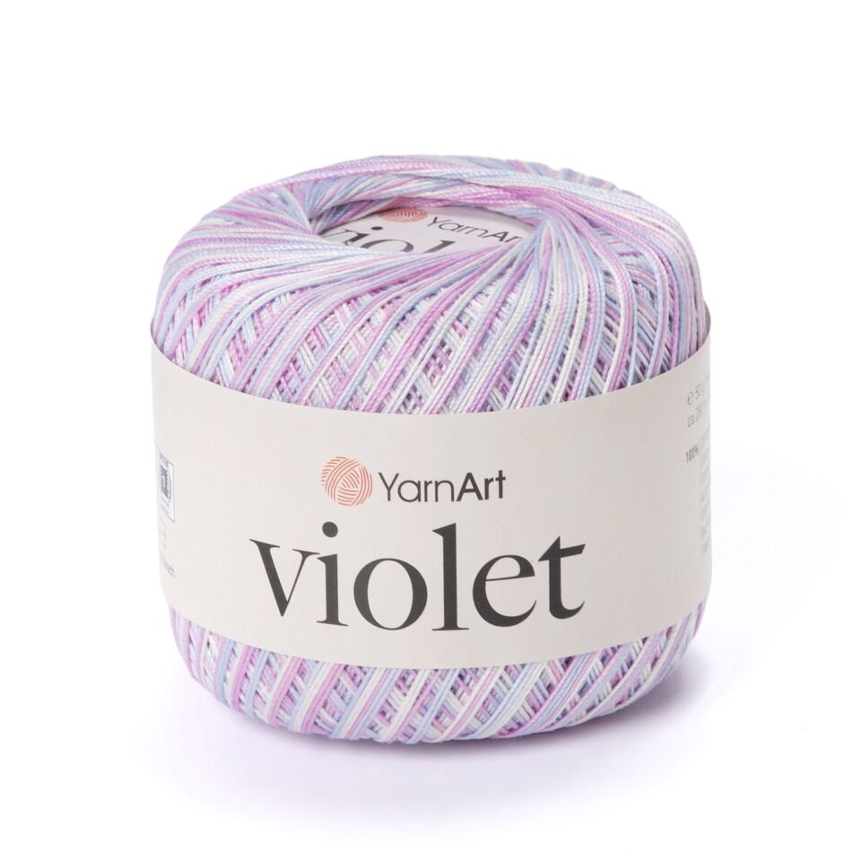 YARNART VIOLET MELANGE - EBRULİ, MERSERİZE DANTEL İPİ EBRULİ - 3053