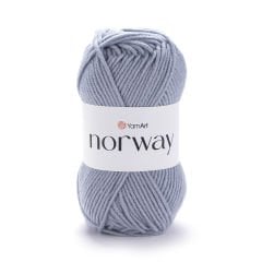 YARNART NORWAY - EL ÖRGÜ İPİ GRİ-MAVİ - 3072