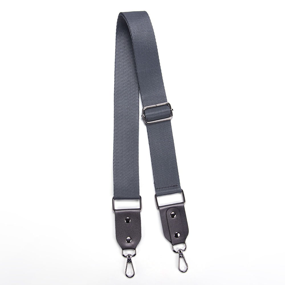 AYARLANABİLİR DERİ UÇLU PALASKA ASKI GRİ