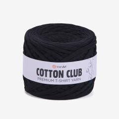 YARNART COTTON CLUB - PENYE KUMAŞ EL ÖRGÜ İPİ SİYAH - 7300