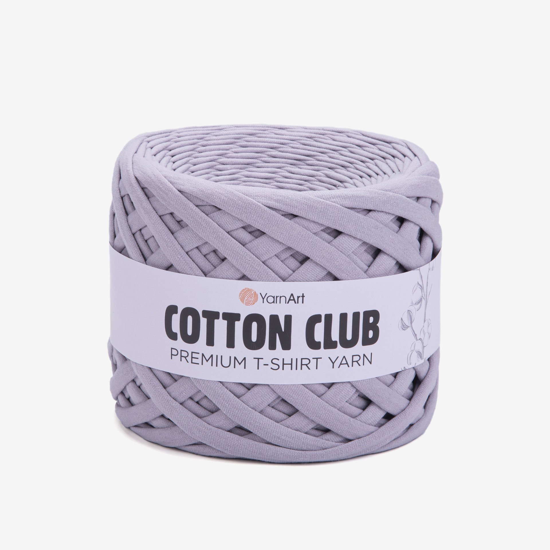 YARNART COTTON CLUB - PENYE KUMAŞ EL ÖRGÜ İPİ AÇIK GRİ - 7303