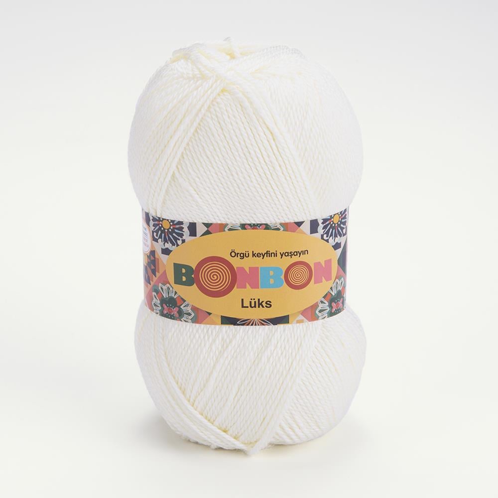 NAKO BONBON LÜKS - EL ÖRGÜ İPİ KREM - 98223
