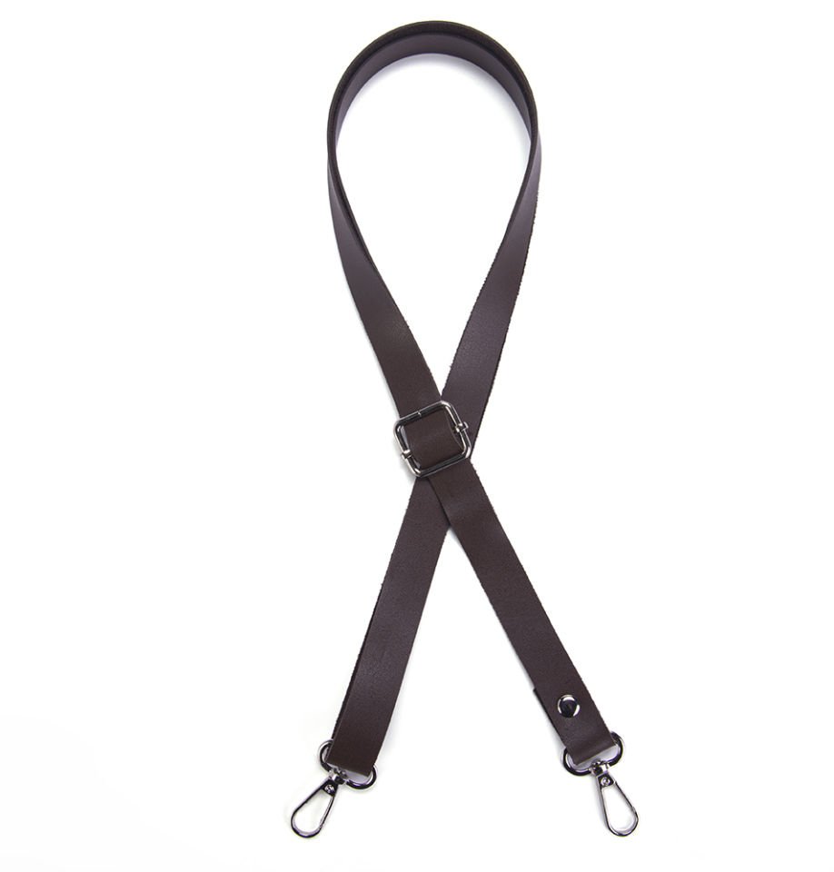 AYARLANABİLİR DERİ ÇANTA ASKISI 2 CM KAHVERENGİ
